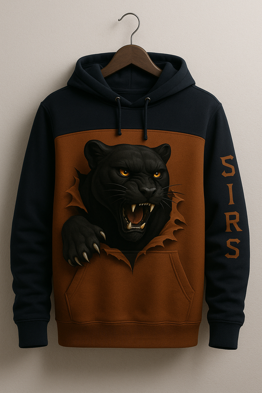 Sudadera marrón pantera